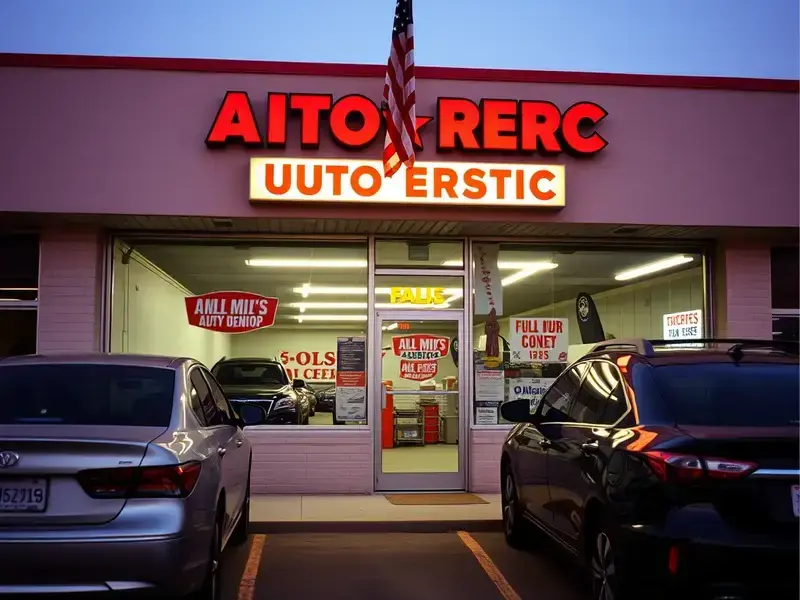 Bourque's Automotive shop interior